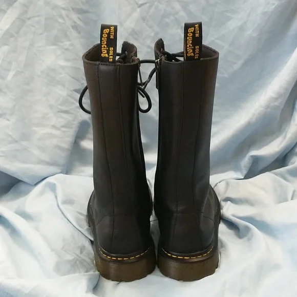 Dr. Martens Black Lace-Up Women's Boots - Picture 8 of 15